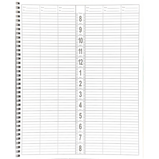 Cricket 6 Column Appointment Book